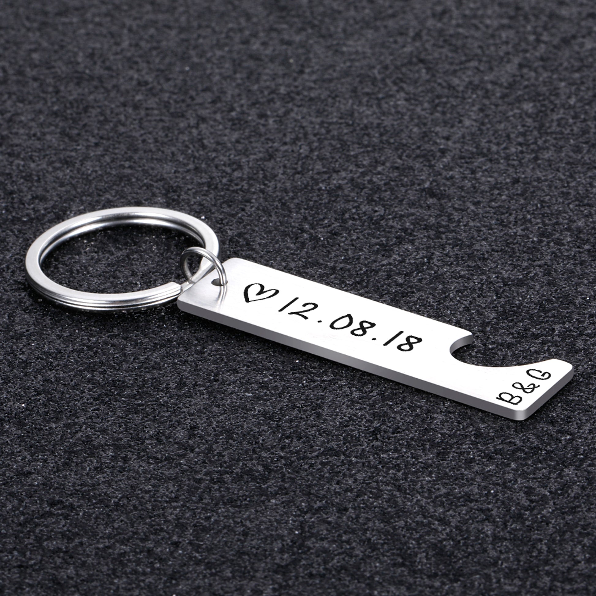 Customized Couples Keychain – Personalized Gift for Boyfriend, Girlfriend, Husband & Wife - enhanced image 5