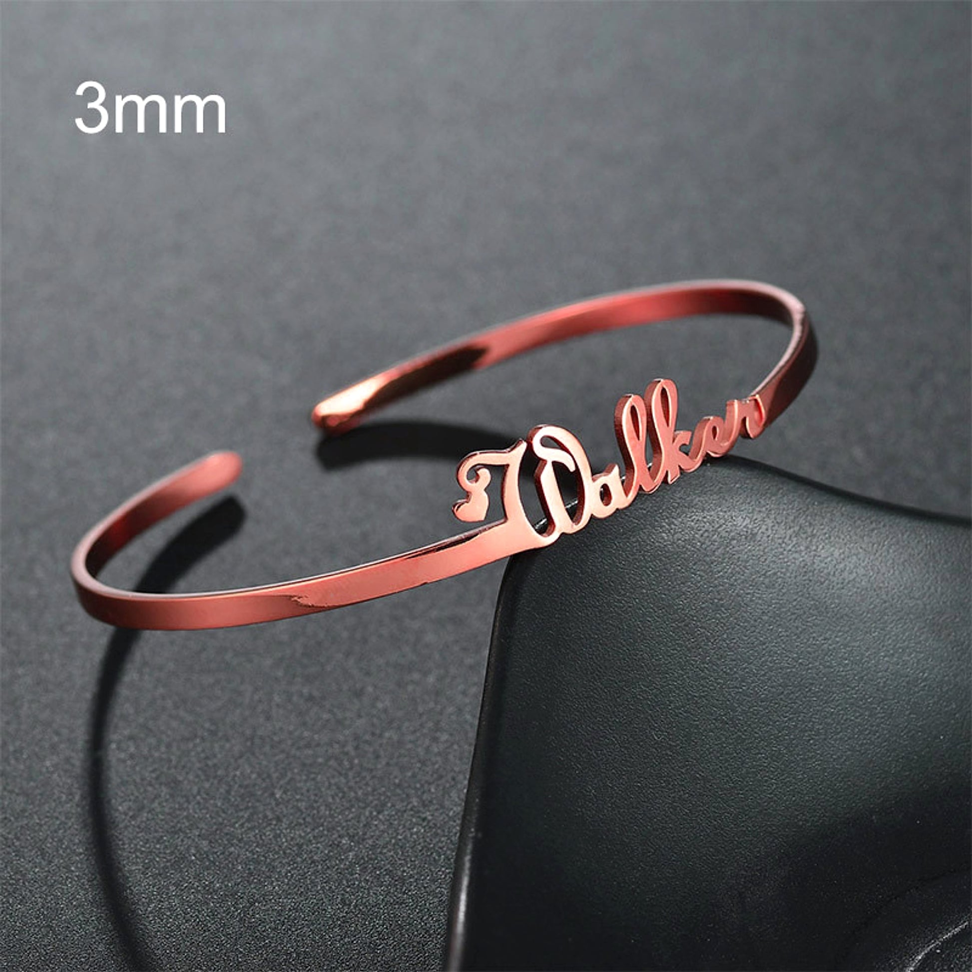 Personalized Name Bracelet – Custom Engraved Stainless Steel Bangle - enhanced image 5