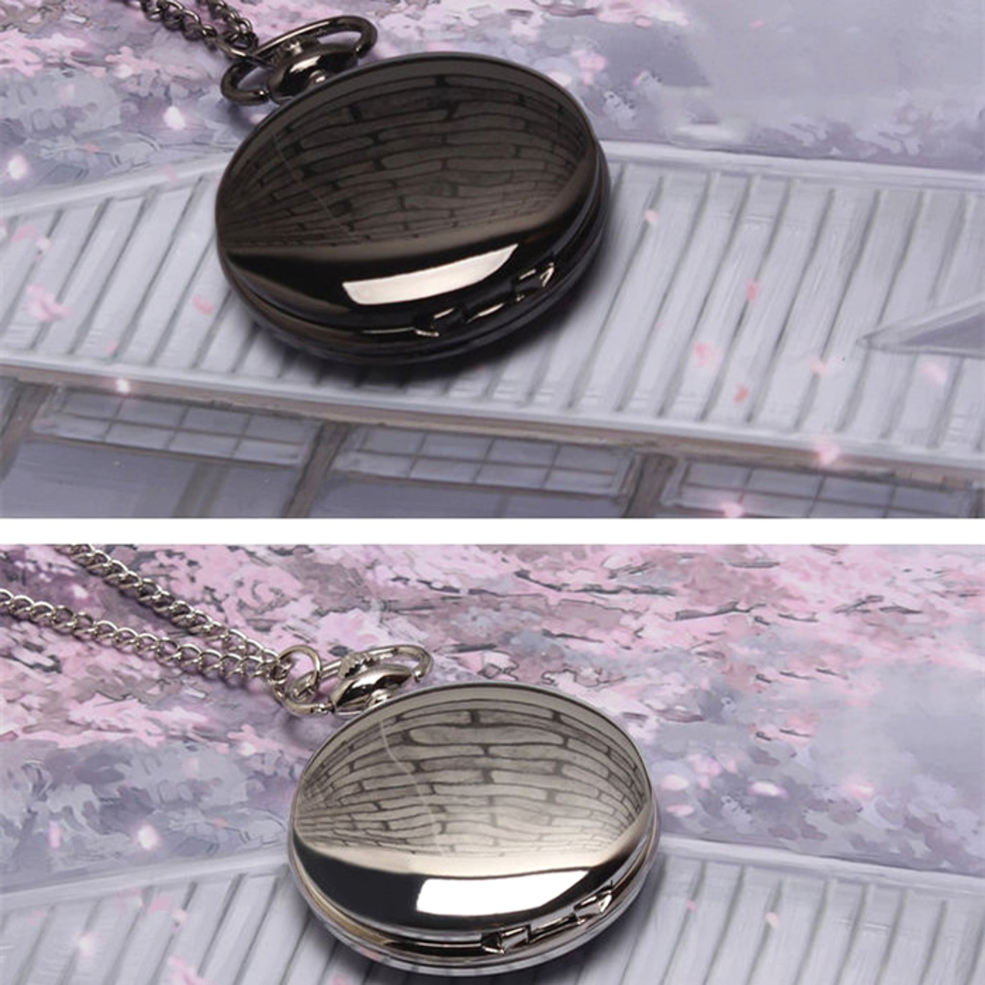 DIY Custom Photo Retro Flip Quartz Pocket Watch - enhanced image 5