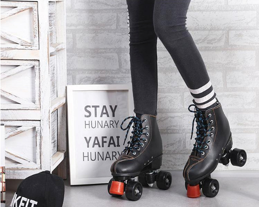 Double Row Roller Brush Street Shoe Cover Roller Skates Double Row Roller Skates - enhanced image 5