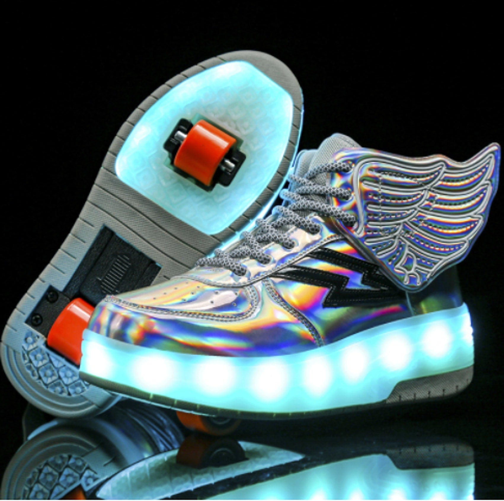 Double Wheel Led Light Shoes Wheel Student Roller Skates - enhanced image 5