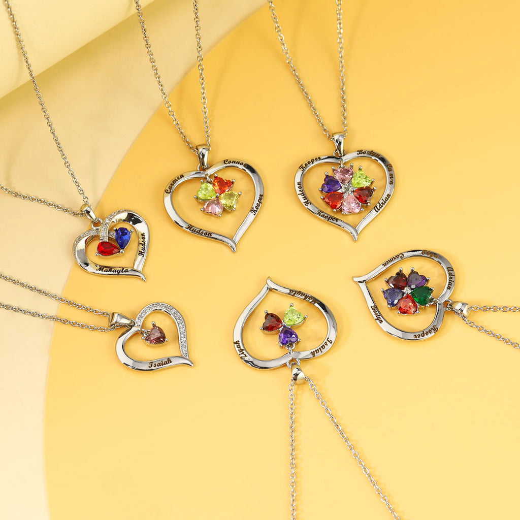 Elegant Copper Creative Personality Diamond-embedded Peach Heart Necklace - enhanced image 5