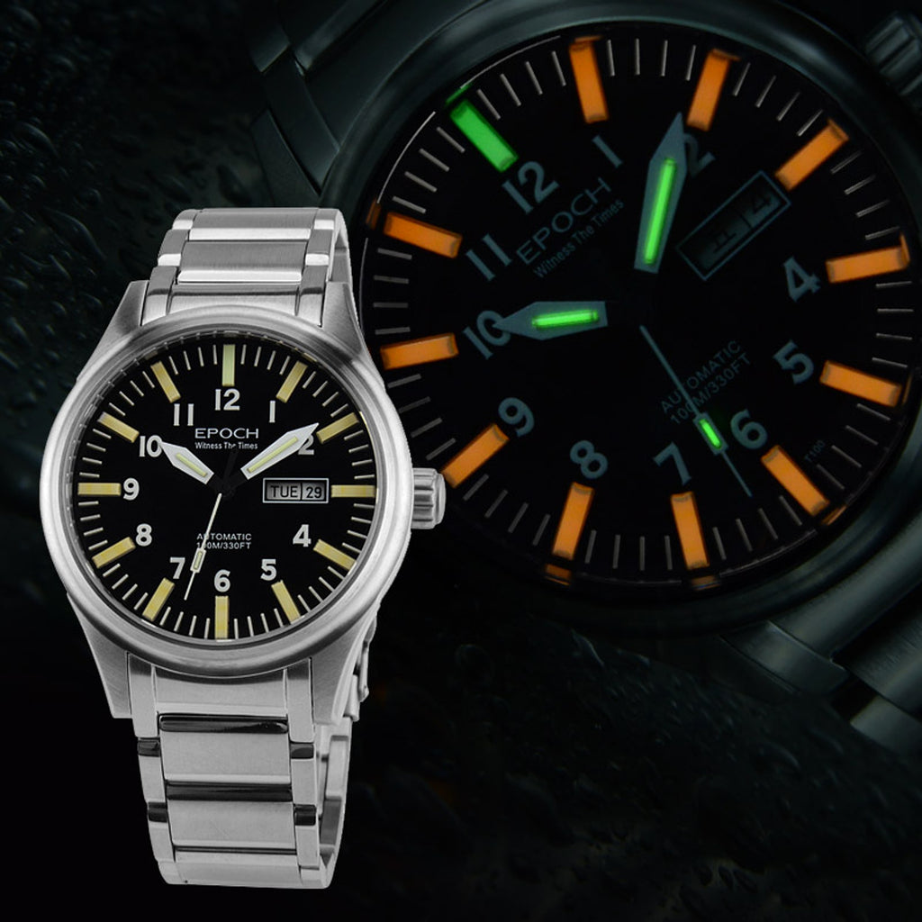 EPOCH - Men's Watch Rainbow Light Tube Automatic Mechanical Waterproof - enhanced image 5