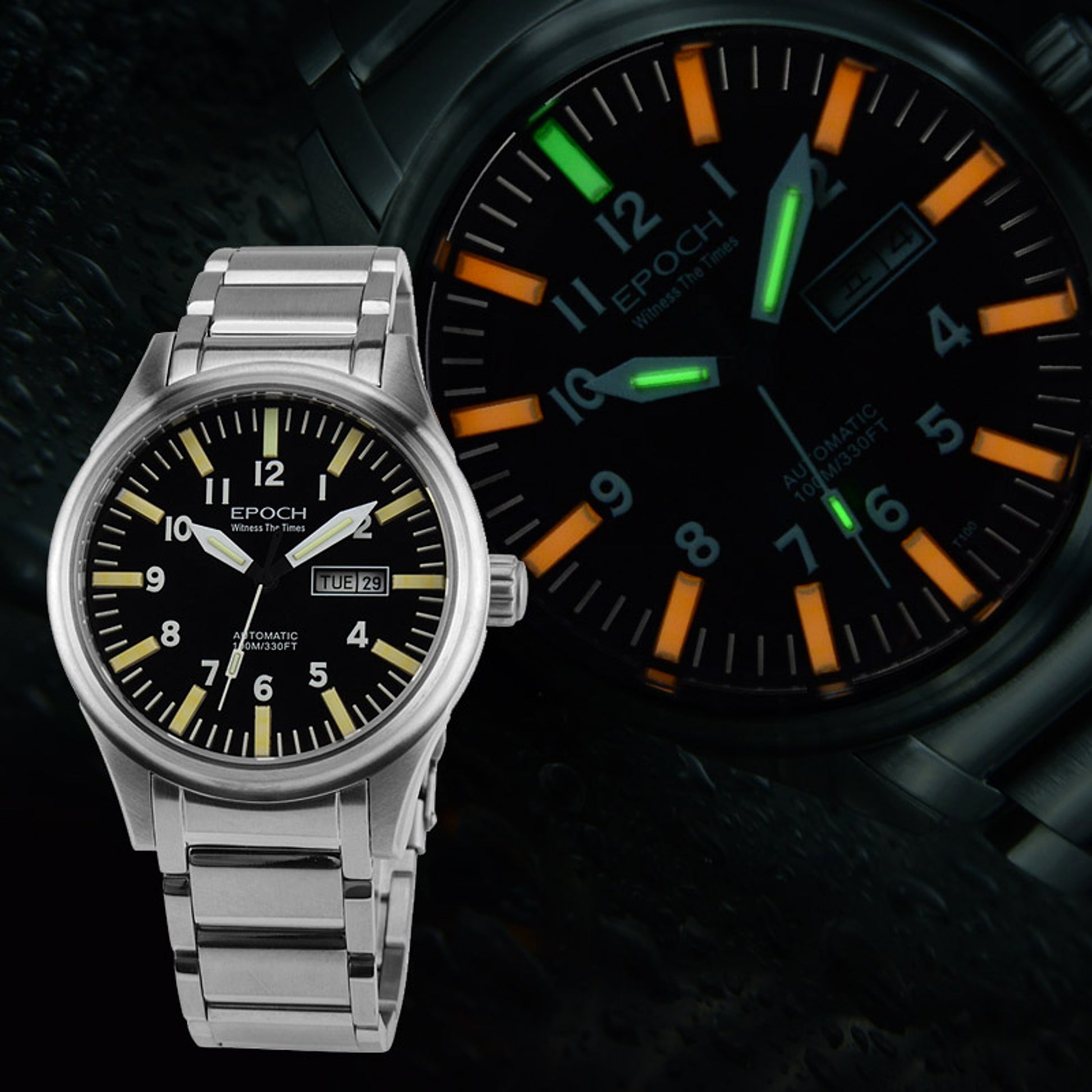 EPOCH - Men's Watch Rainbow Light Tube Automatic Mechanical Waterproof - enhanced image 5
