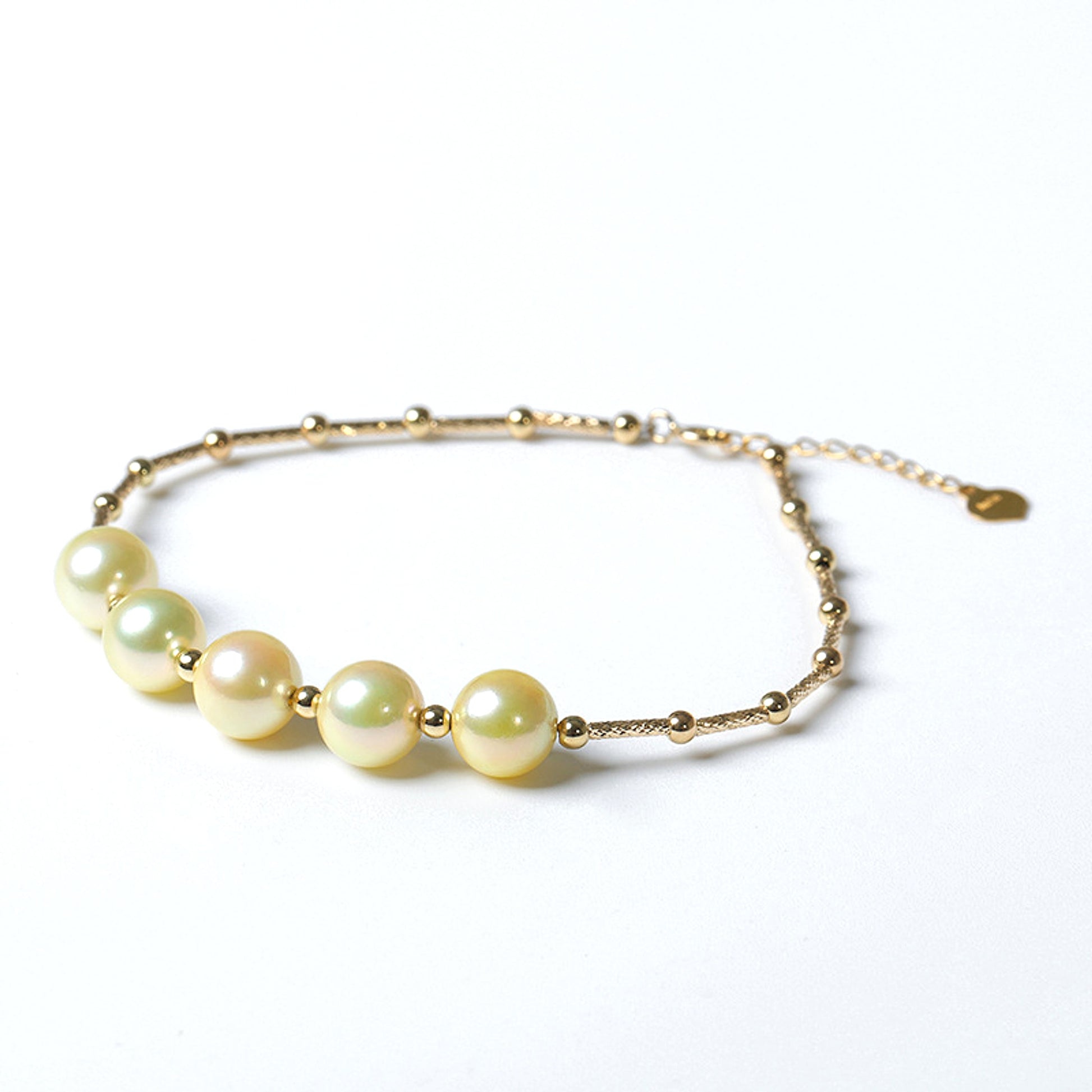European And American New Light Gold Pearl Bracelet - enhanced image 5