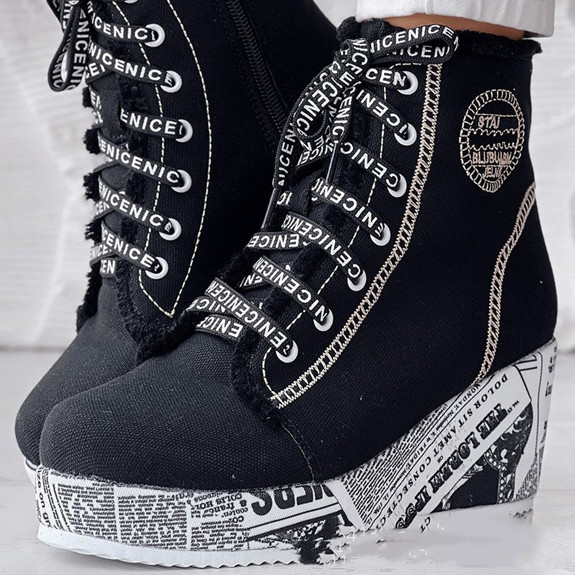 European And American Women's Clothing Colorful Rose Sneaker - enhanced image 5