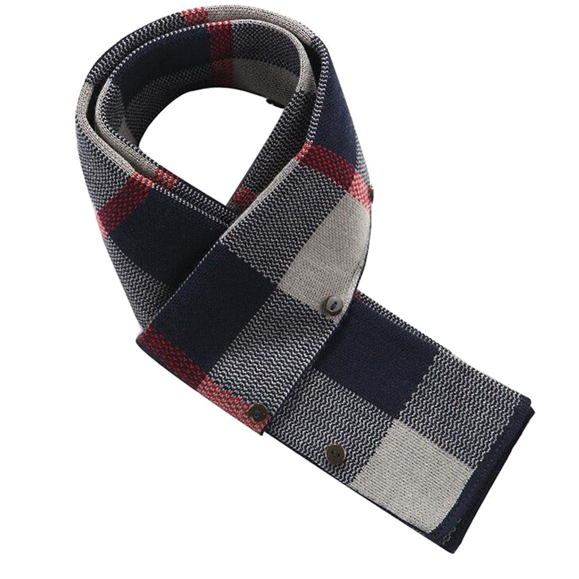 Fall Winter Men's Woolen Trench Coat Fashion Polo Collar Cotton Scarf - enhanced image 5