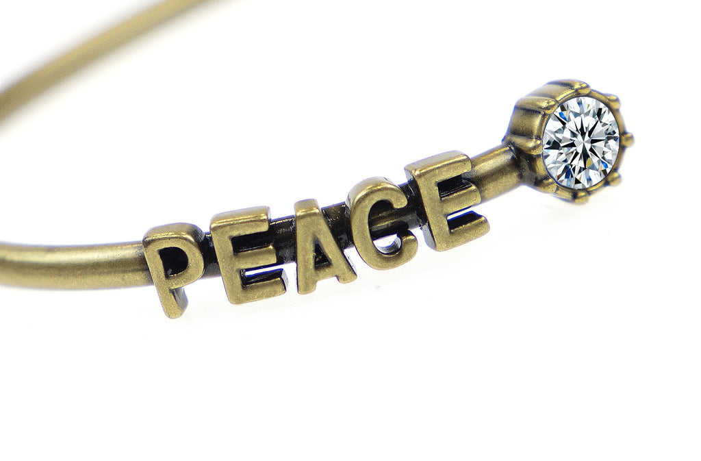 Vintage Bronze Letter Bracelet – A Retro & Timeless Statement Piece! - enhanced image 5