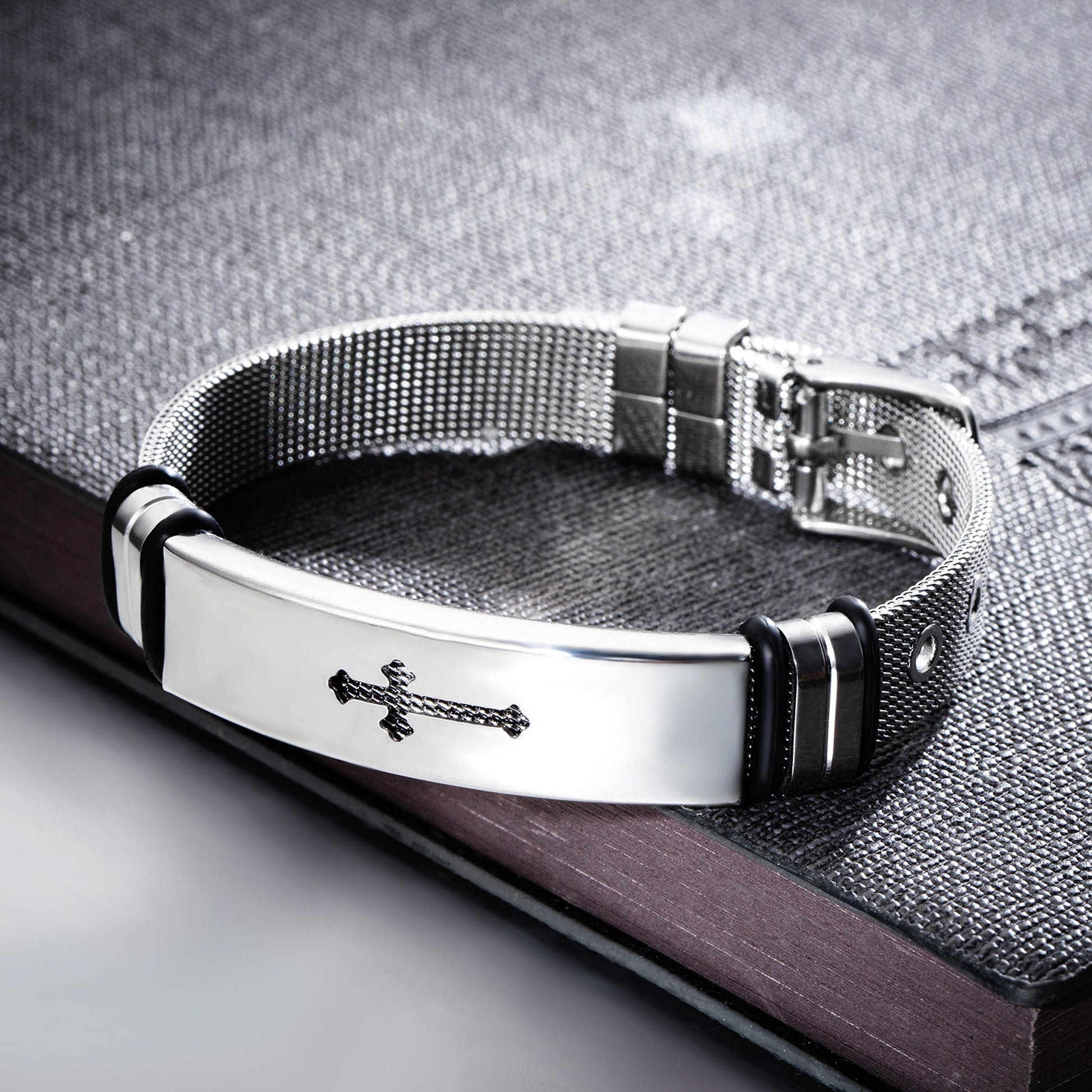 Fashion Personality Trendy Popular Single Male Adjustable Titanium Steel Bracelet - enhanced image 5