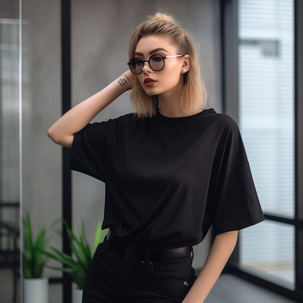 Fashion Retro Loose Cotton Half Sleeves Women T-Shirt - enhanced image 5