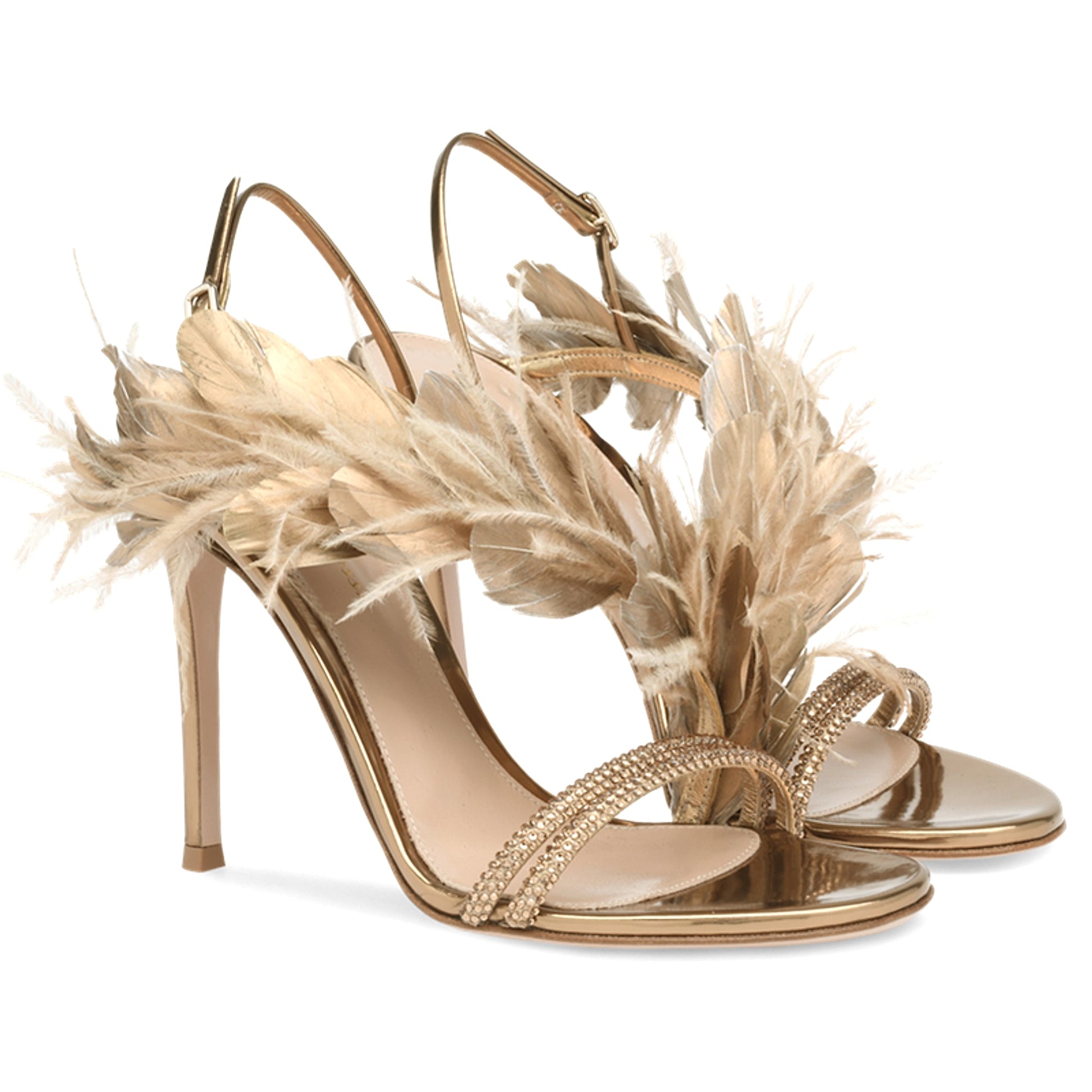 Feather Banquet High Heels Women's Stiletto All Match Shoe - enhanced image 5