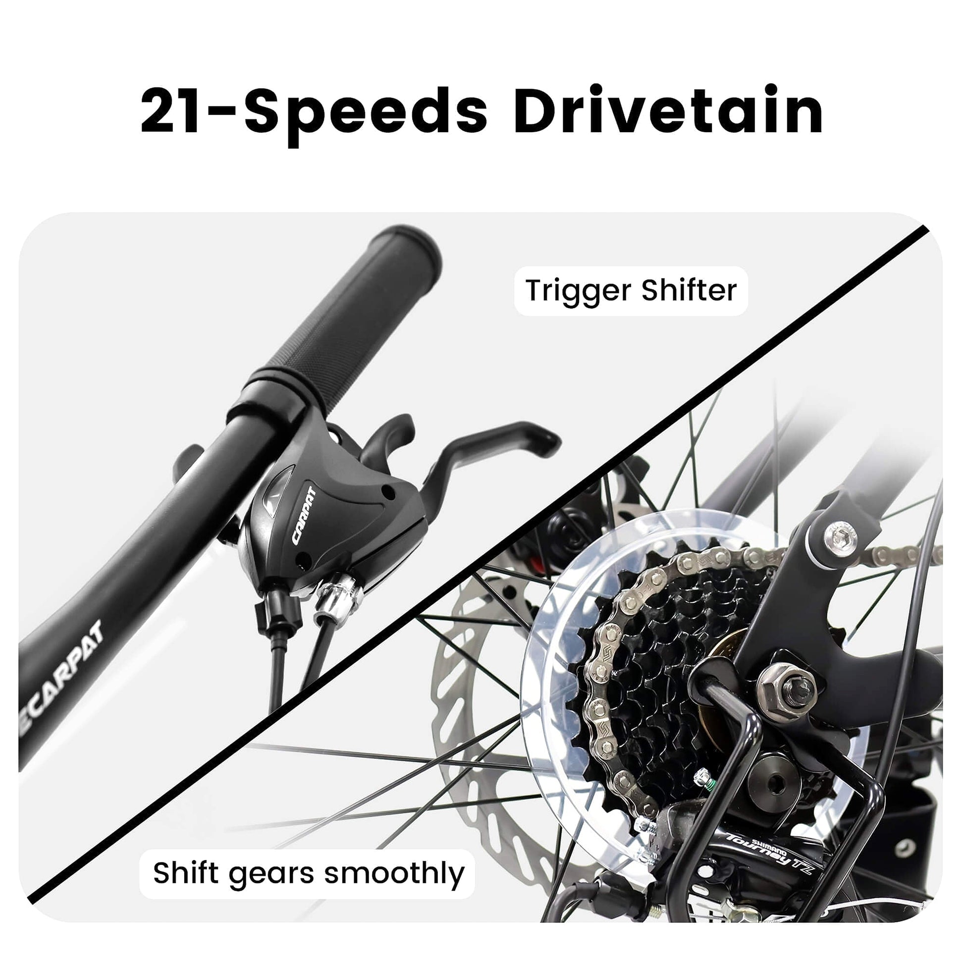 FlexRide™ 24 – 24" MTB Bike with Disc Brakes & 21-Speed Gears - enhanced image 5