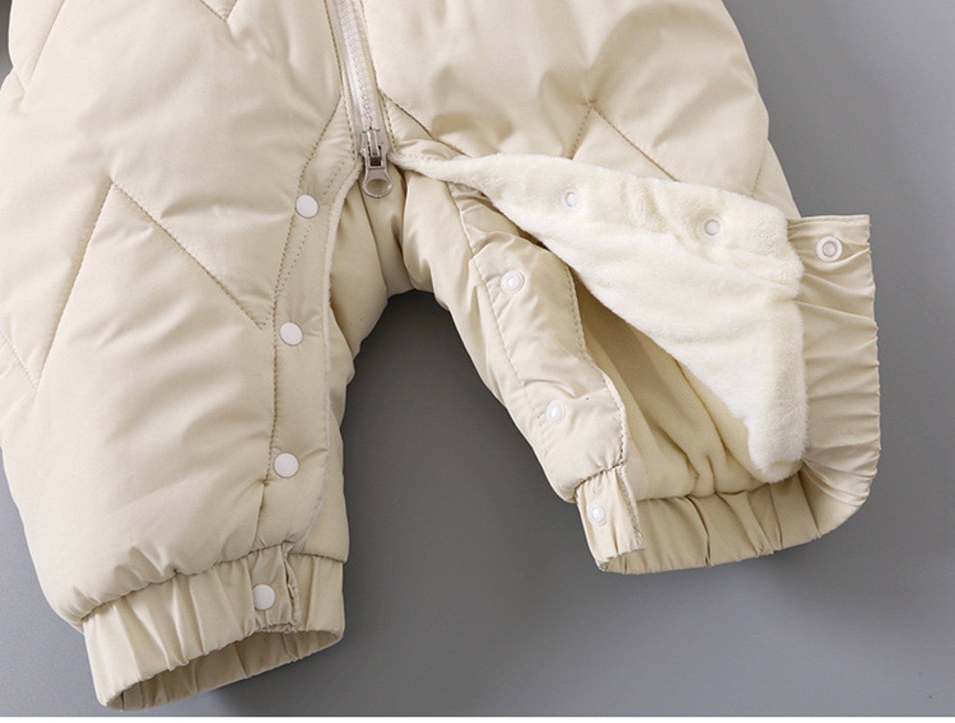 FrostNest™ – Padded Baby Winter Romper with Hat - enhanced image 5
