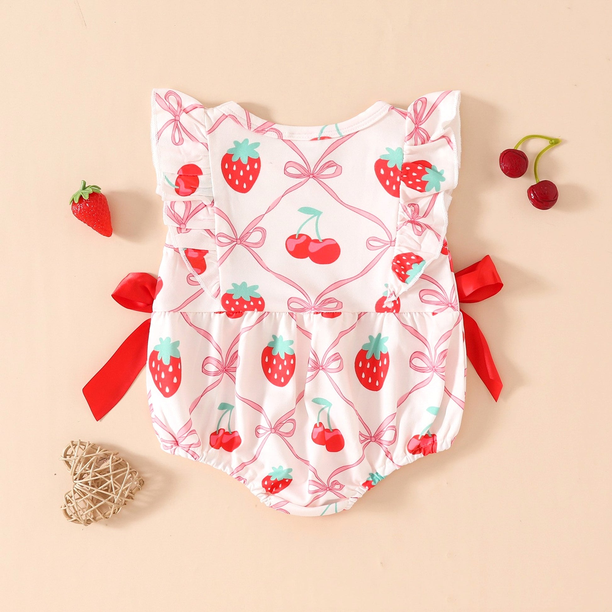 FruityNest™ – Baby Summer Romper with Short Sleeves - enhanced image 5