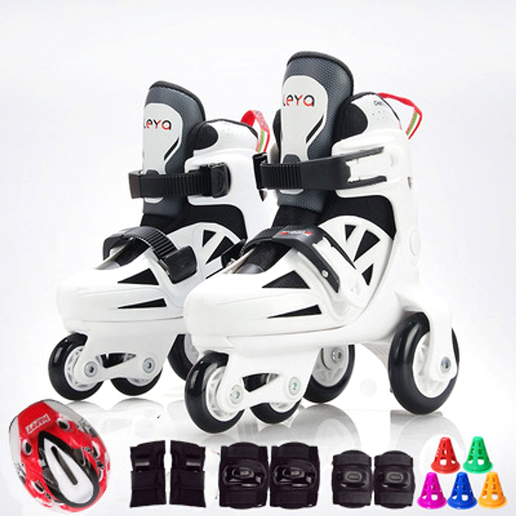 Full Set Of Adjustable Double Row Kids Roller Skates - enhanced image 5