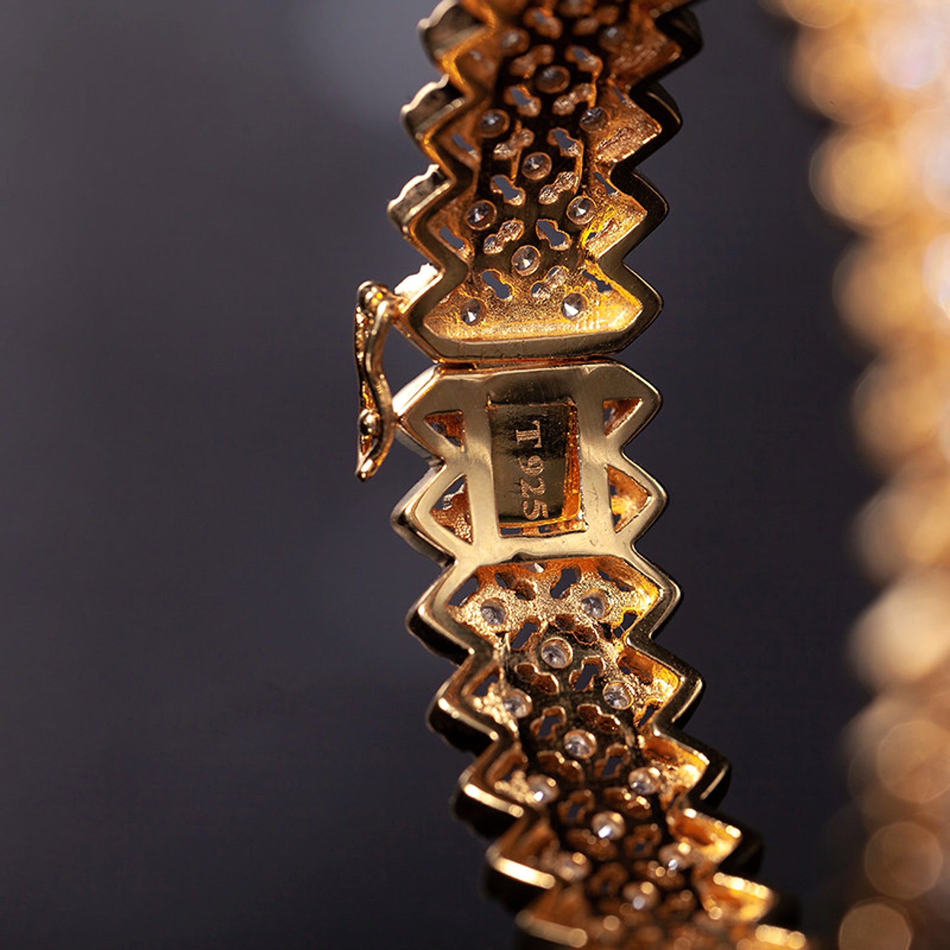 Gold Plated S925 Silver Fine Version Of The Lace Bracelet For Women - enhanced image 5