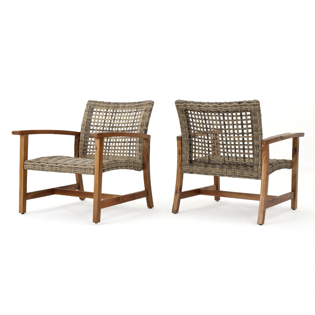 LuneluX_Home – Outdoor Club Chair Set (2 pcs, Natural + Grey) - enhanced image 5