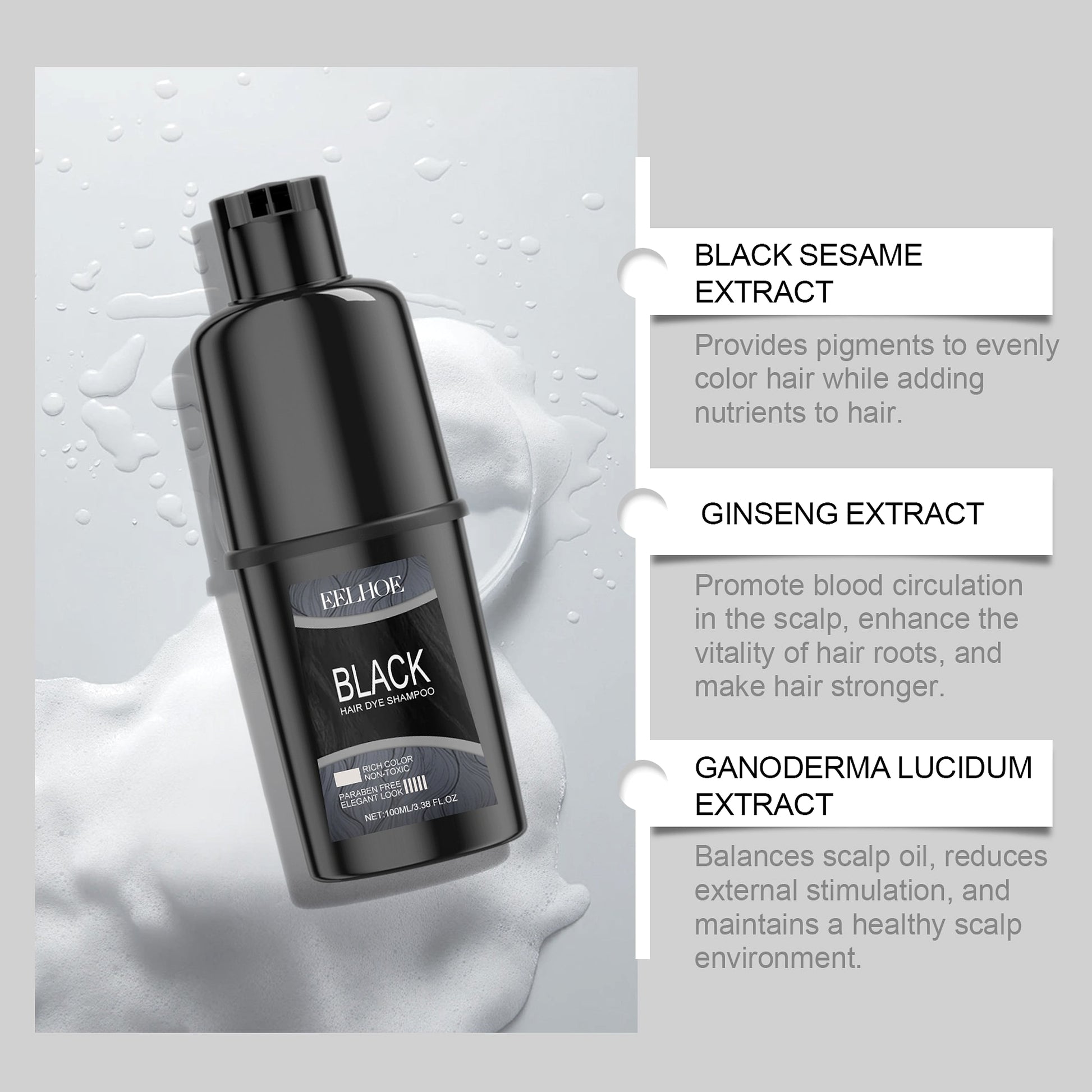 Herbal Color Care Shampoo | Nourishes & Shades | Soft & Lasting Color - enhanced image 5