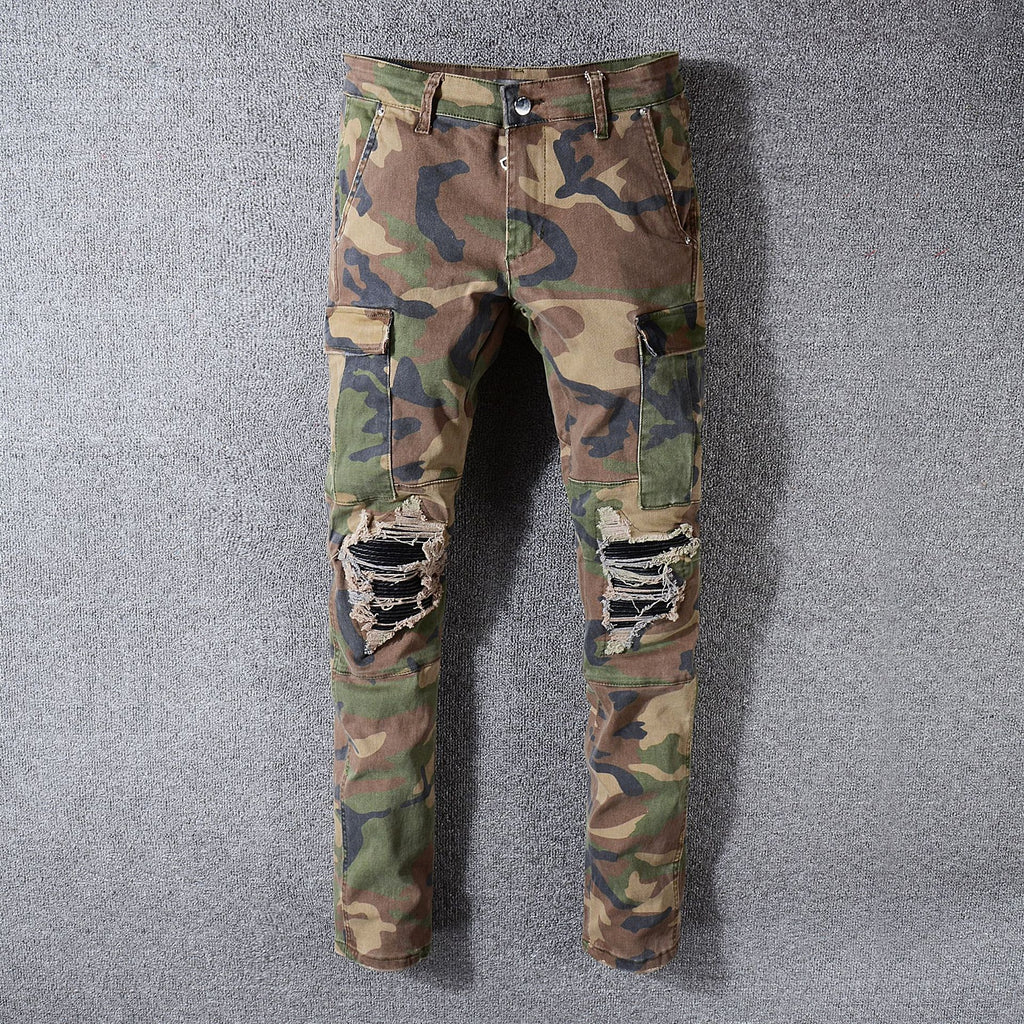 High Street Fashion Ripped Jeans For Men - enhanced image 5