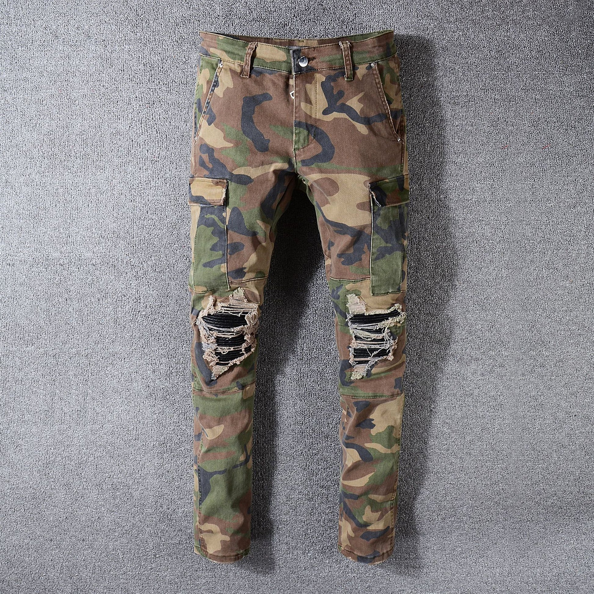 High Street Fashion Ripped Jeans For Men - enhanced image 5