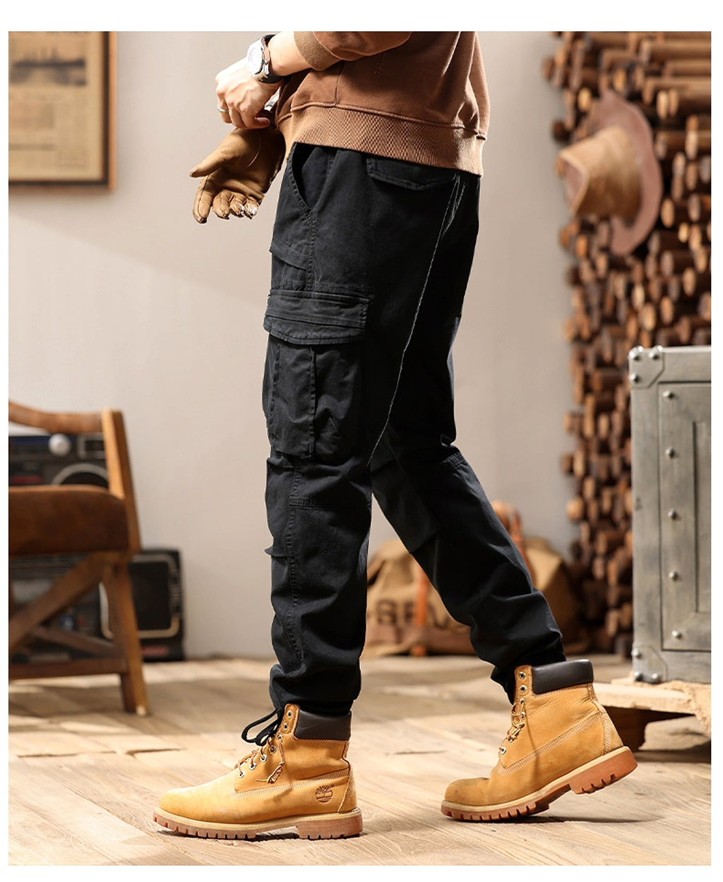 High Street Loose Functional Casual Pants Men - enhanced image 5