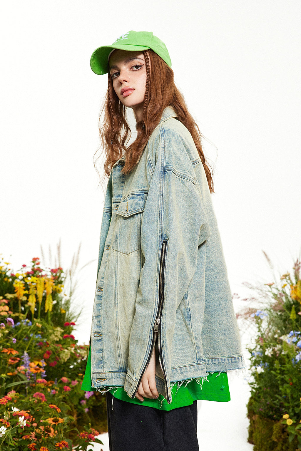 A.1  High Street Old Washing Water Denim Jacket  Women - enhanced image 5