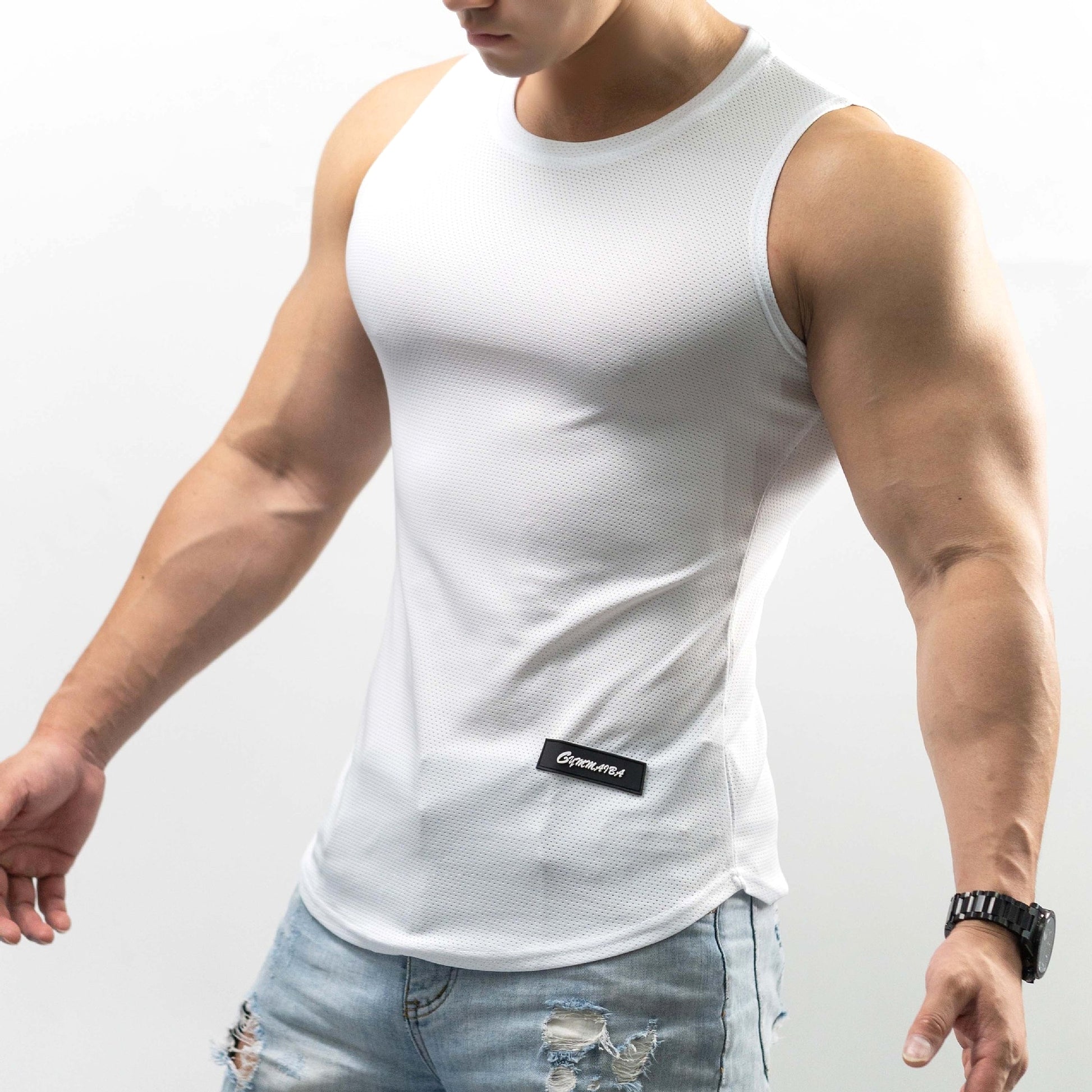 Ice Silk Vest Men's Sport T-shirt Summer - enhanced image 5