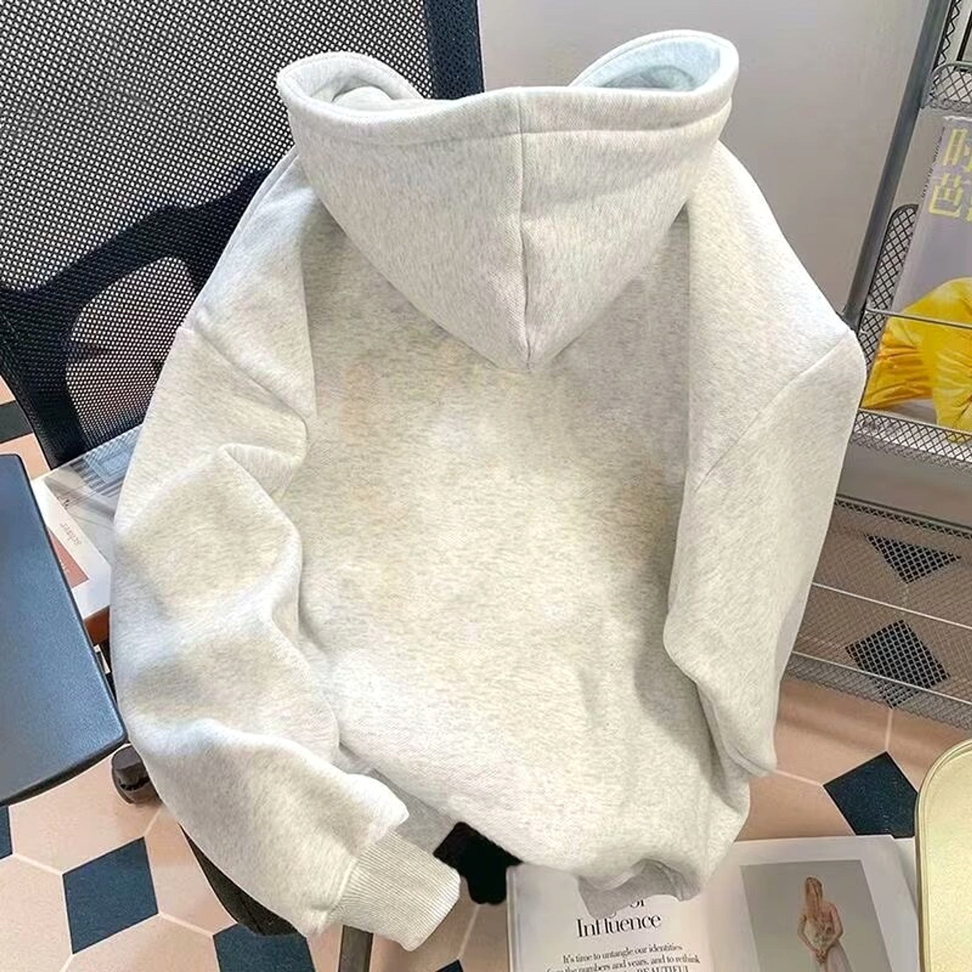 INS Hong Kong Style Loose Fashion Brand Letter Print Sweater - enhanced image 5