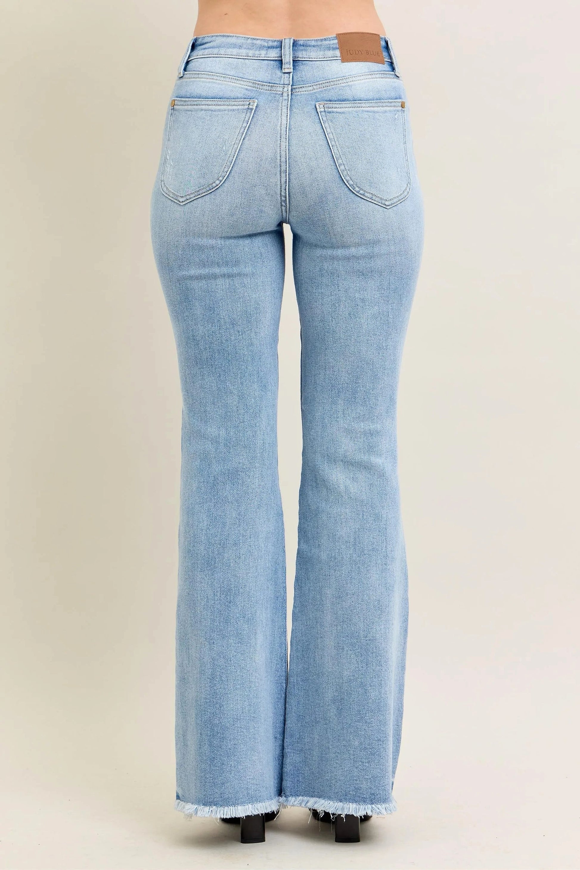 Judy Blue Full Size Hw Flare Jeans W/ Shield Pockets Plus Size - enhanced image 5