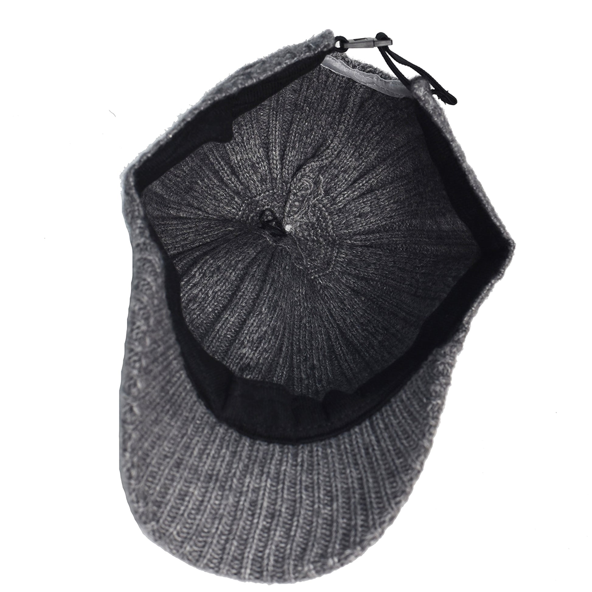 Knitting Wool Baseball Cap Korean Warm Solid Color Light Plate Peaked Cap - enhanced image 5