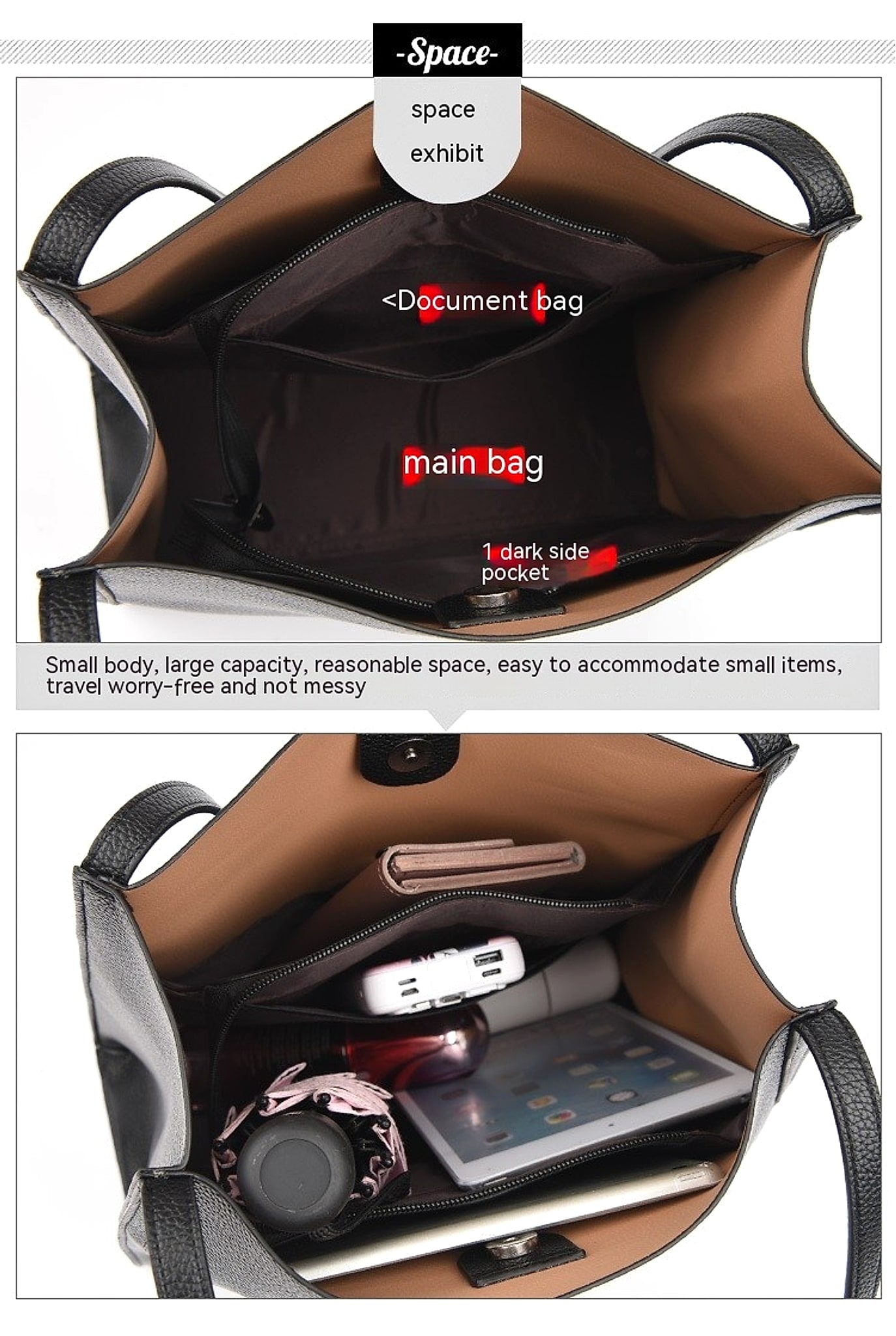 Large Capacity Totes Women's Commuter Hand-carrying Bag - enhanced image 5