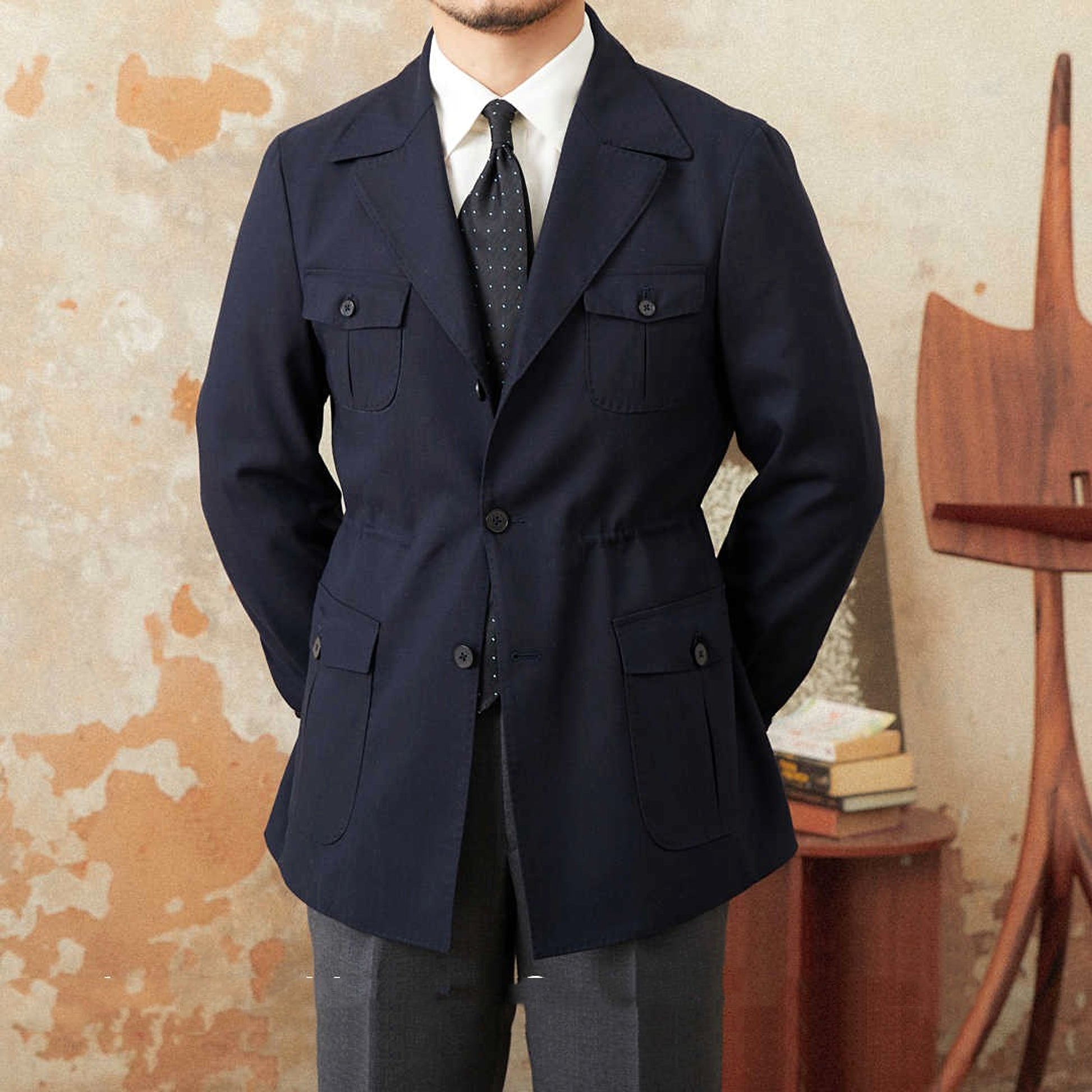 LinoClassico™ – Italian Retro Linen-Blend Jacket - enhanced image 5