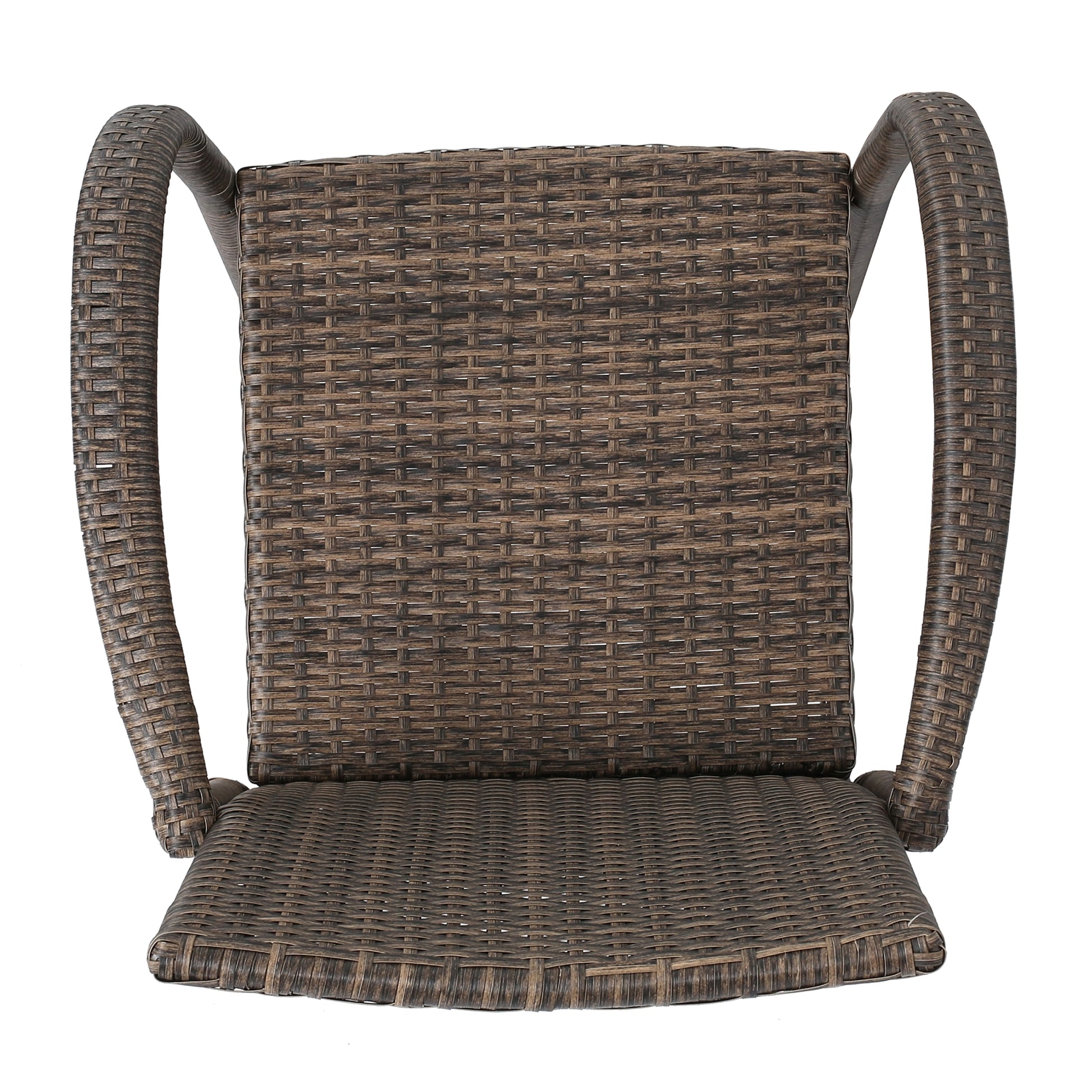 LuneluX_Home – Modern Outdoor Rattan Bar Stool (Brown) - enhanced image 5