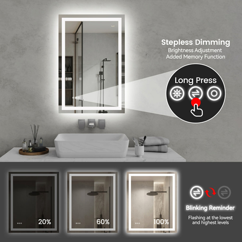 LuneluX_Home – Lumière LED Mirror (24" x 36") - enhanced image 5
