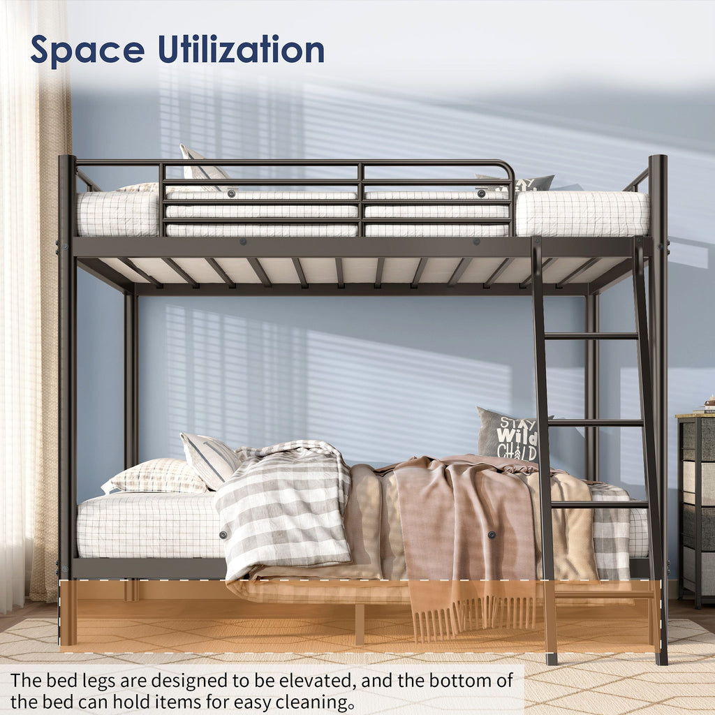 LuneluX_Home – SpaceSaver Loft Bunk Bed (Twin over Twin) - enhanced image 5
