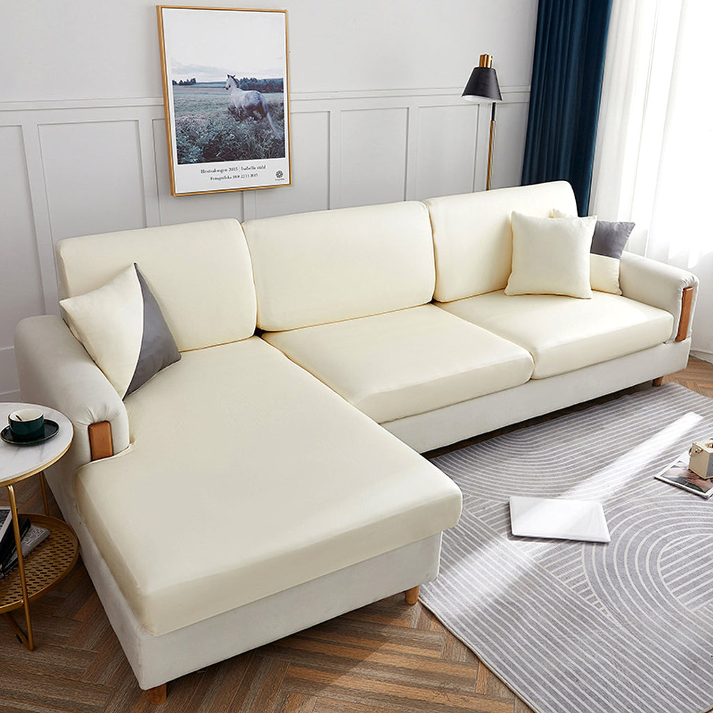 LuxFit™ – Elastic Waterproof Leather-Style Sofa Slipcover - enhanced image 5