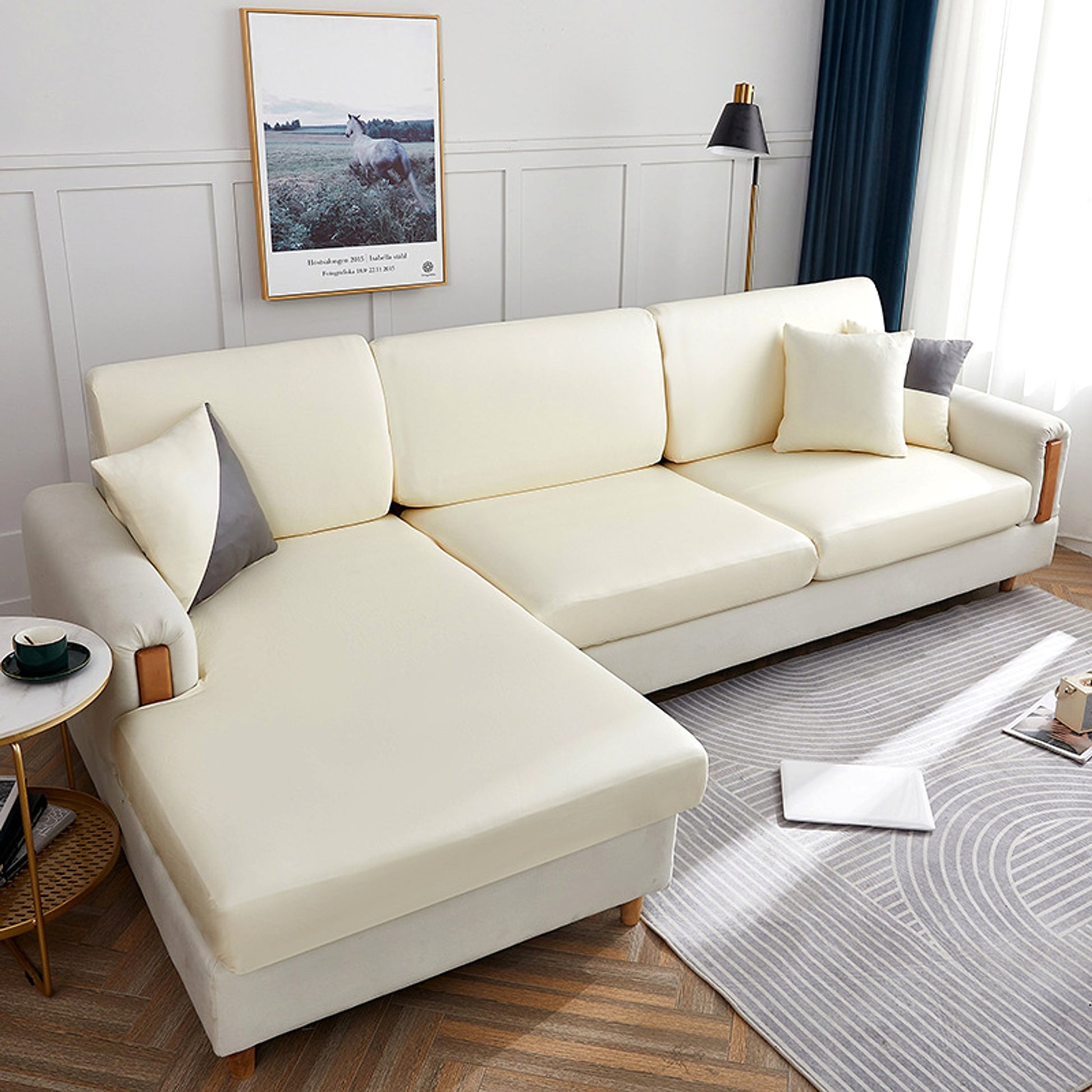 LuxFit™ – Elastic Waterproof Leather-Style Sofa Slipcover - enhanced image 5