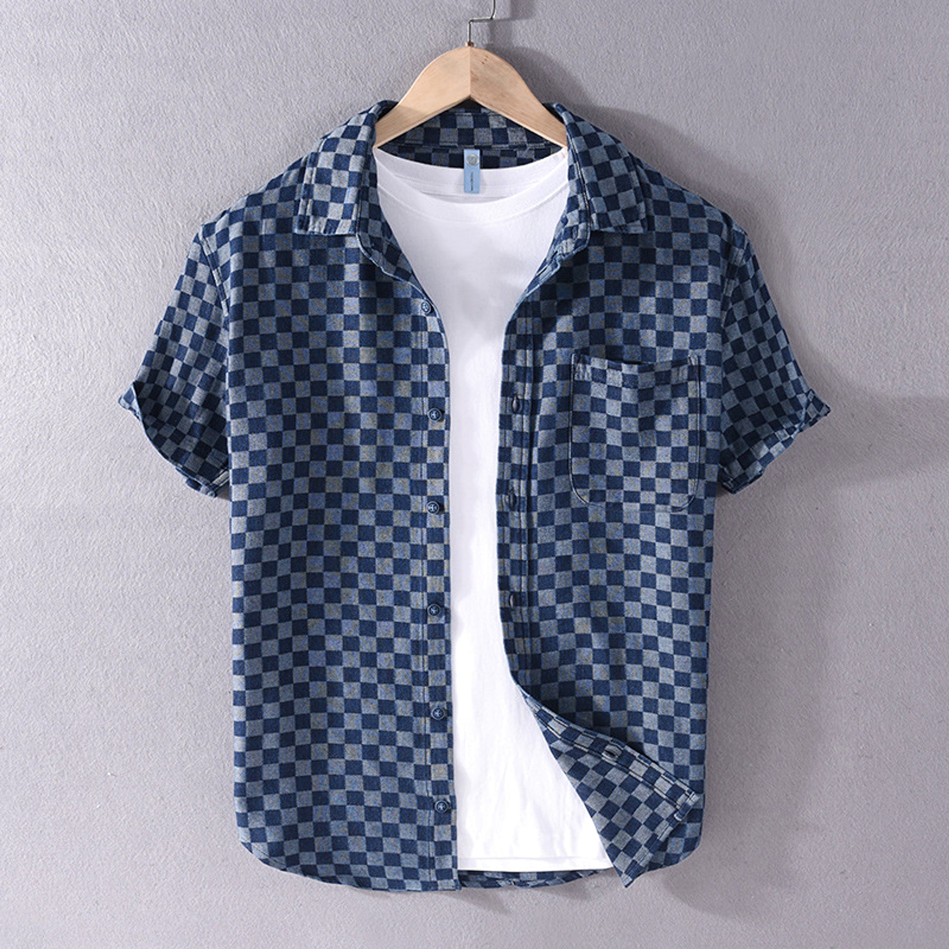 Men DressShirt Casual Cotton - enhanced image 5
