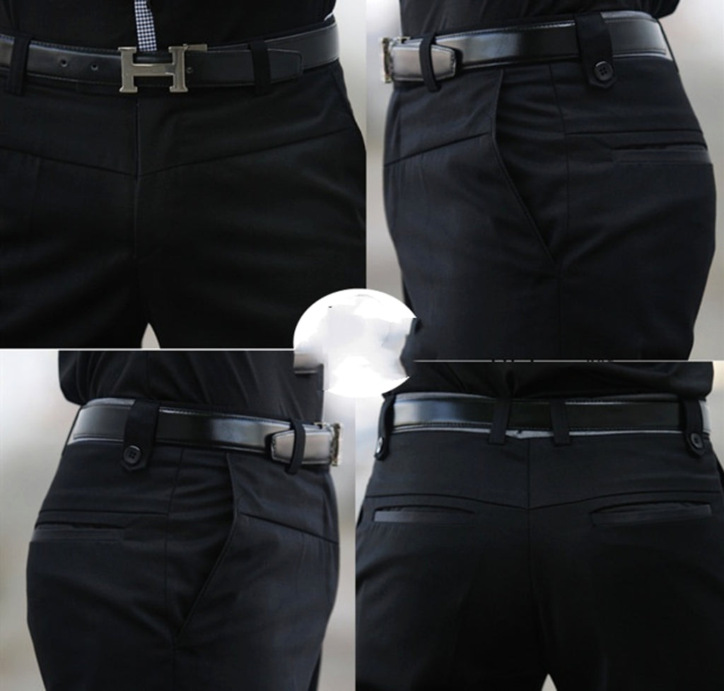 Men's Casual Business Straight Suit Pants (Jeans & Pants) - enhanced image 5