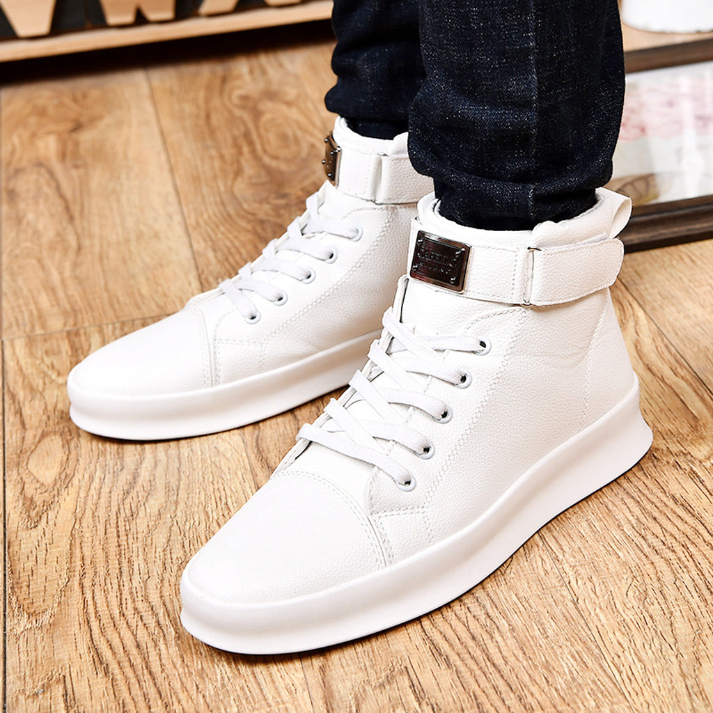 Men's casual high-top sneakers - enhanced image 5