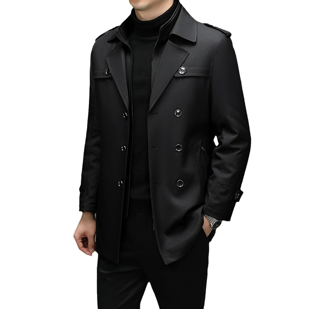 A.1 Men's Duster Mid-length Detachable Liner With Cotton Belt (Jacket) - enhanced image 5