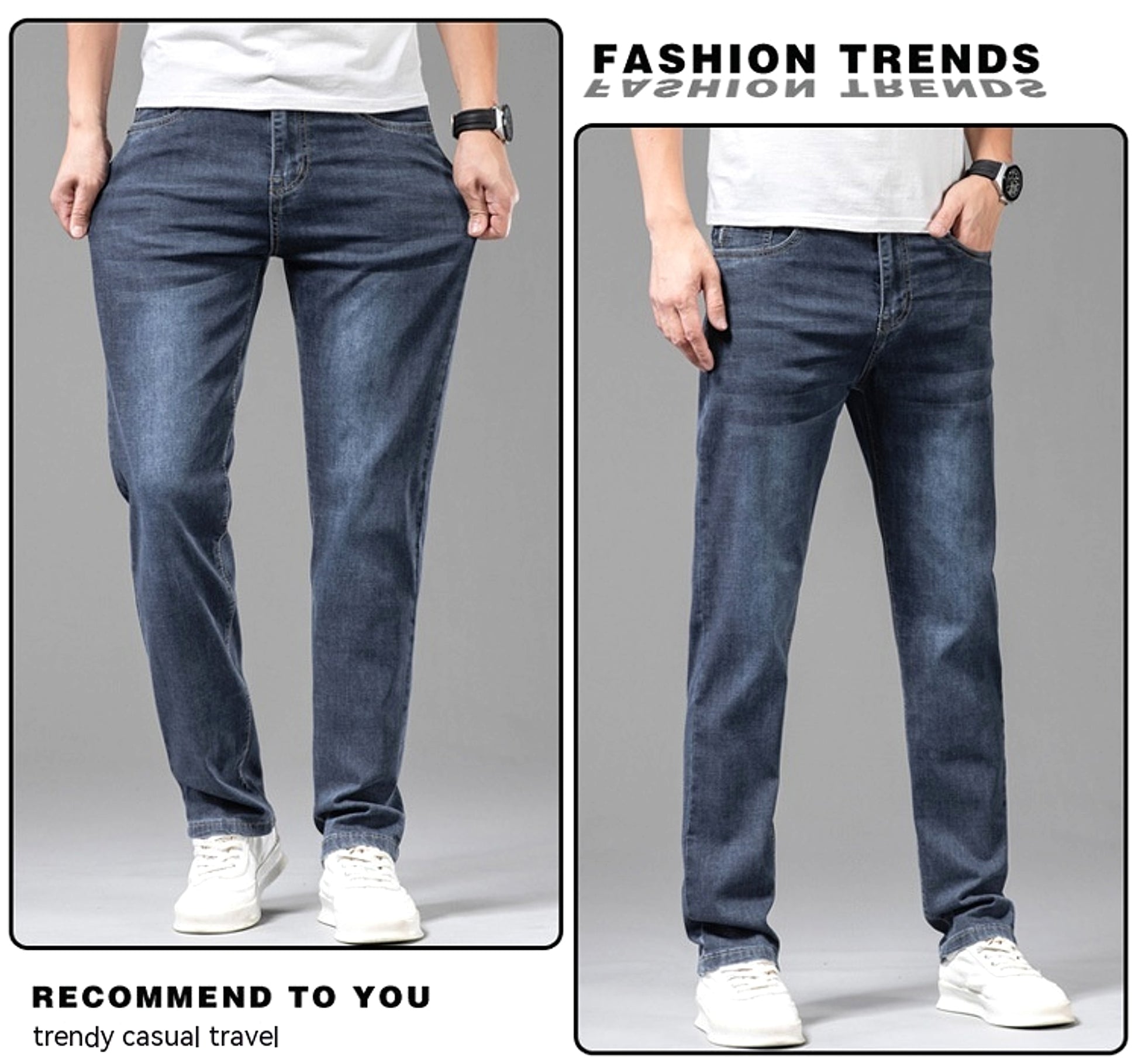 Men's Fashion Loose Casual Long Pants (Jeans & Pants) - enhanced image 5