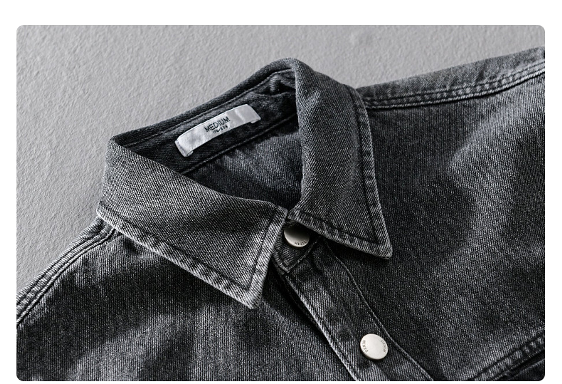 Men's Fashion Retro Denim Long-sleeved DressShirt - enhanced image 5