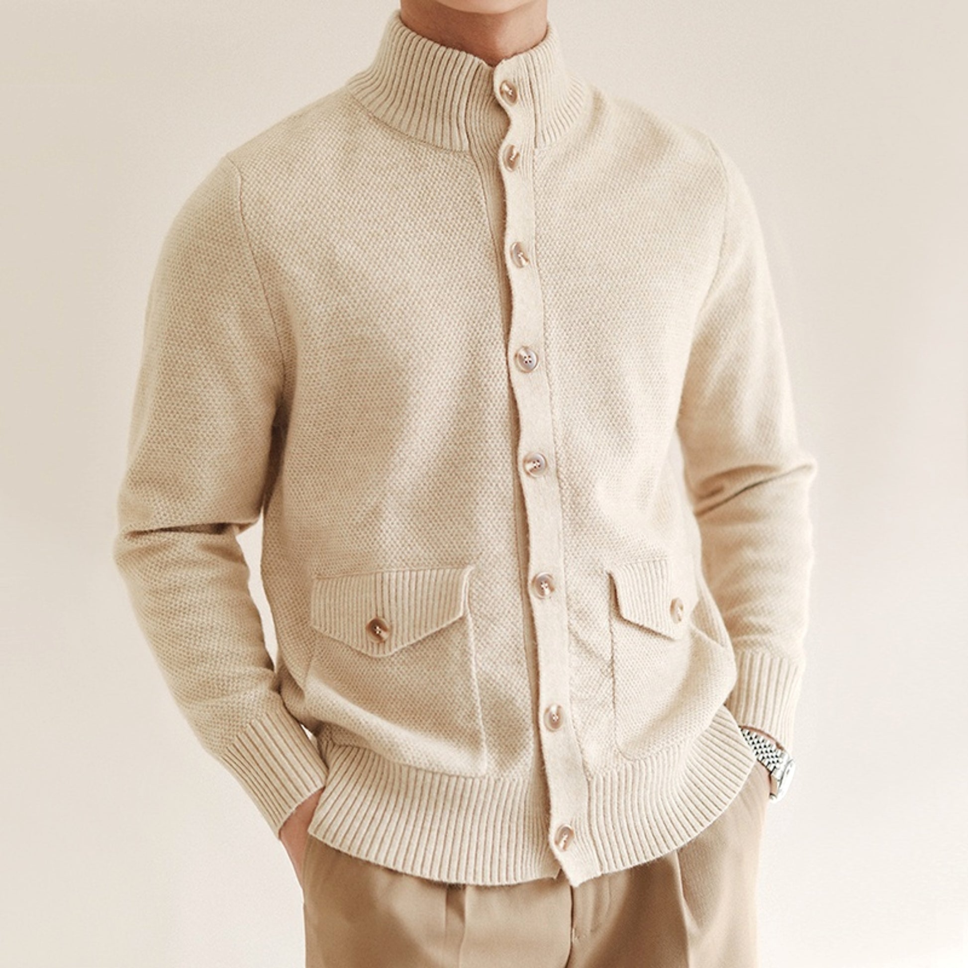 Men's Leisure Warm Vintage Top - enhanced image 5