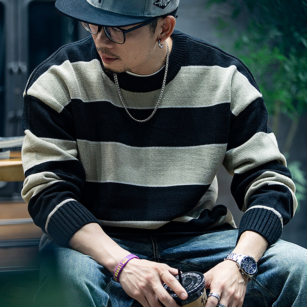 Men's Loose Fashion Brand Crew Neck Casual Sweater Men's - enhanced image 5
