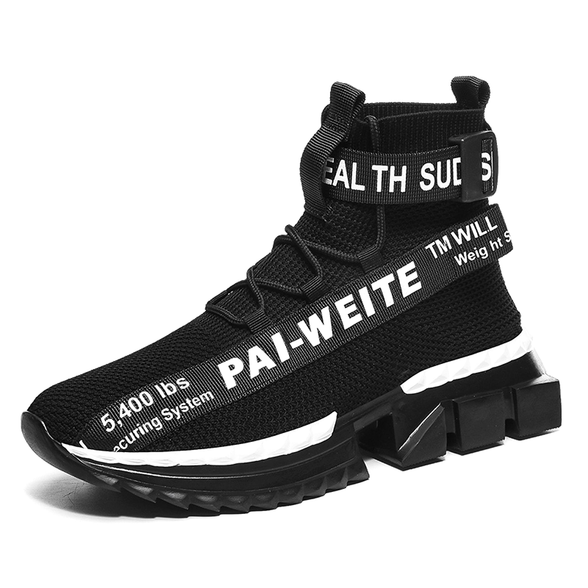 Men's Shoes, Large Size Flying Knitting Shoes, Breathable Shoes - enhanced image 5