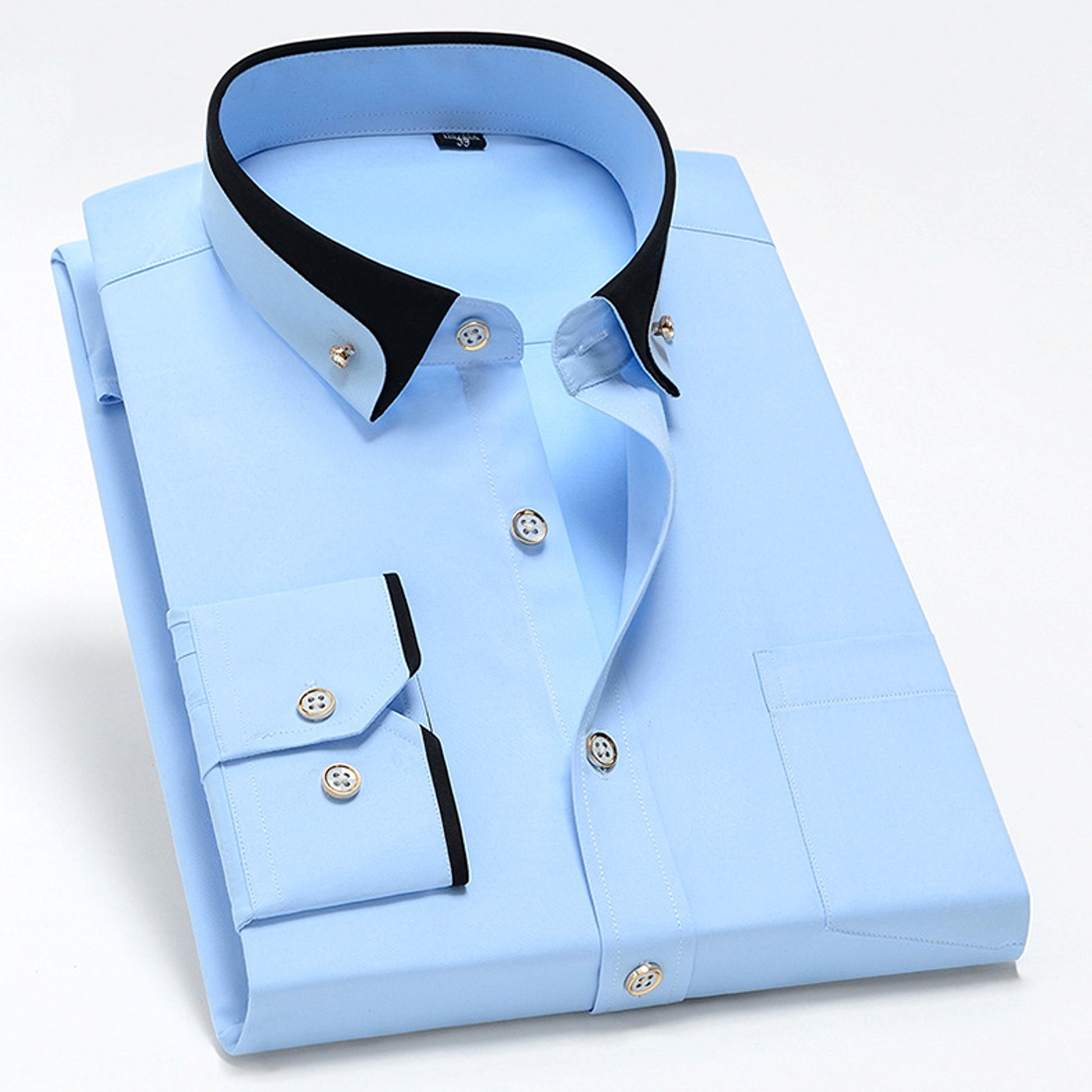 Men's Stretch Long Sleeve DressShirt Casual And Comfortable Non-ironing - enhanced image 5