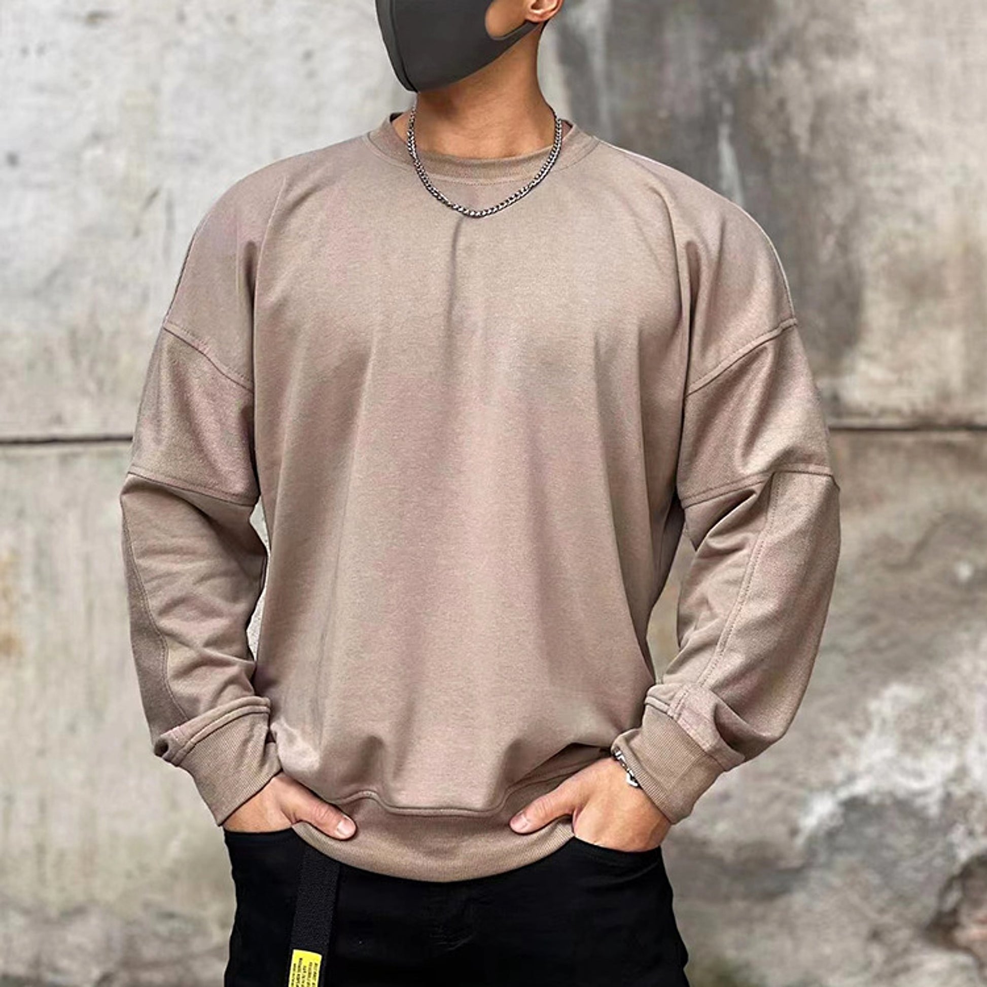 Men's Sweater Wear Loose Plus Size Terry - enhanced image 5