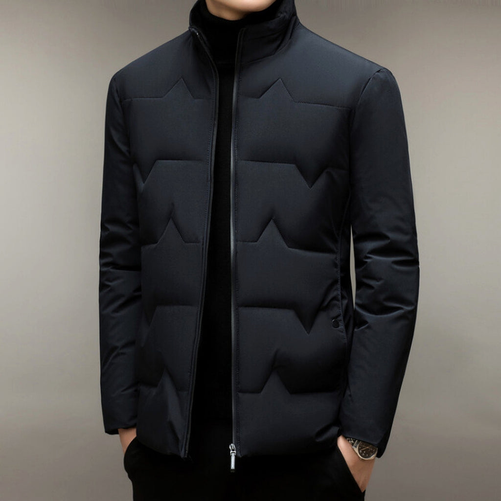Men's Thickened Cotton-padded Coat Middle-aged Dad Cotton-padded Jacket - enhanced image 5