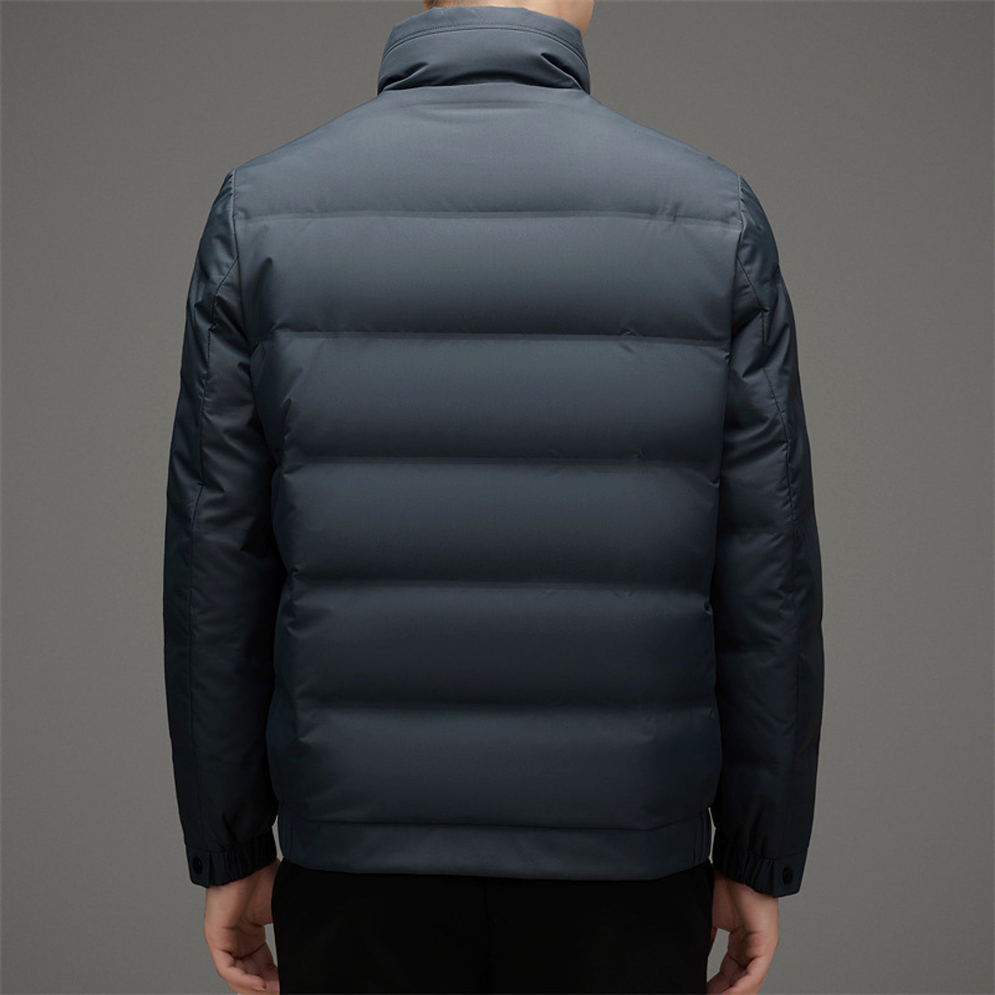 Men's Winter Stand Collar Short Thickened Warm Outdoor Down Jacket - enhanced image 5